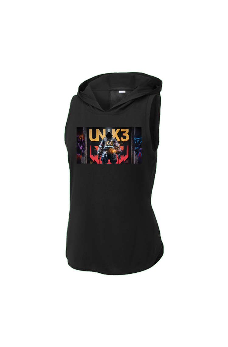 Black/ Black Triad Solid Hoodie Tank
